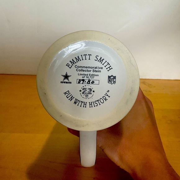 Emmitt Smith Limited Edition Commemorative collector stein w/ certificate - Picture 3 of 9